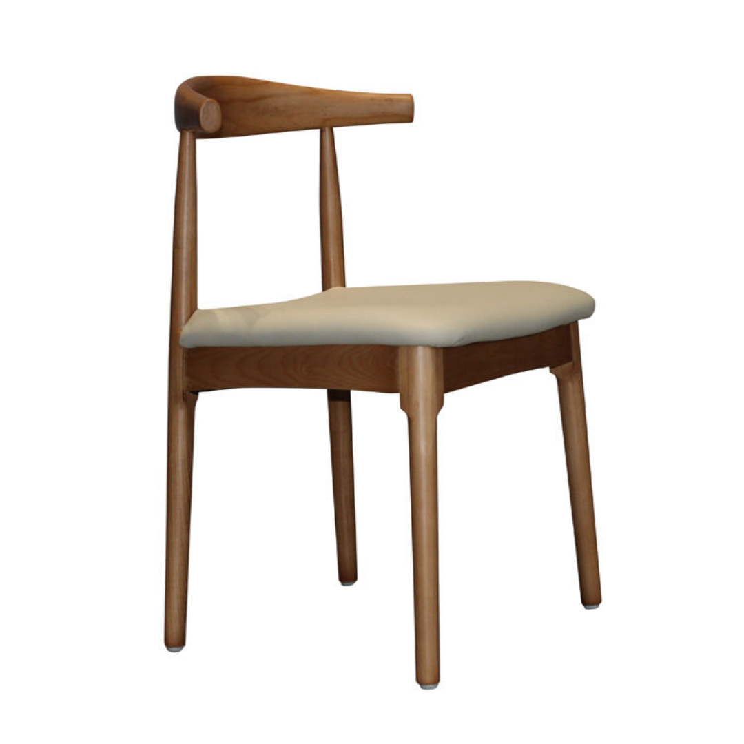 Eikke – Minimalistisk Spisestuestol i Valnøttfinish