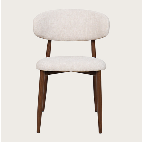 Apax – Moderne Spisestol i Vevd Tekstil med Sorte Stålben