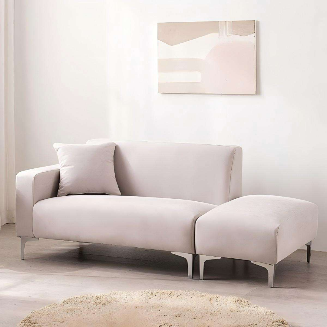 Vordic – Modulsofa med sjeselongdel i fløyel