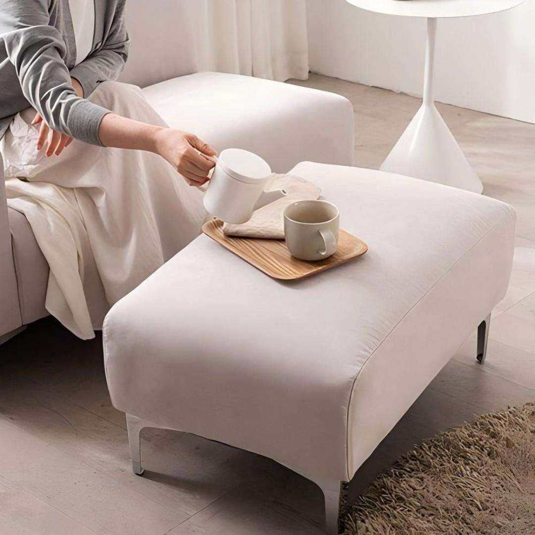 Vordic – Modulsofa med sjeselongdel i fløyel